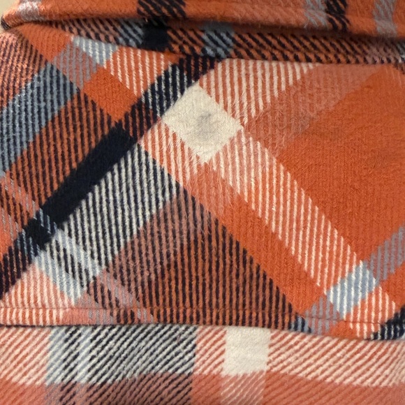 NWT Goodfellow & Co. Button Down Heavy Weight Plaid Orange/Blue Shirt - Size M - Picture 6 of 6